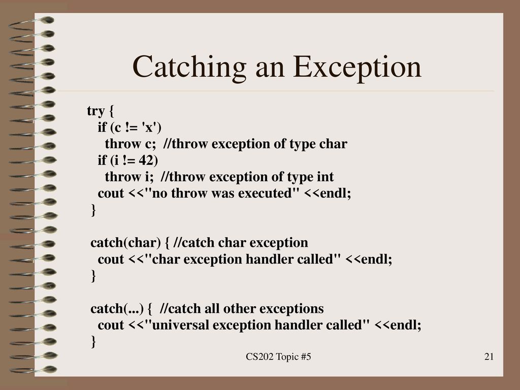 Advanced C++ Exception Handling ppt download